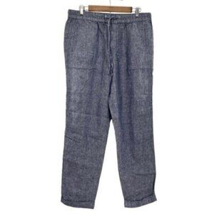 Lord & Taylor Women’s Linen Chambray Trouser Pants